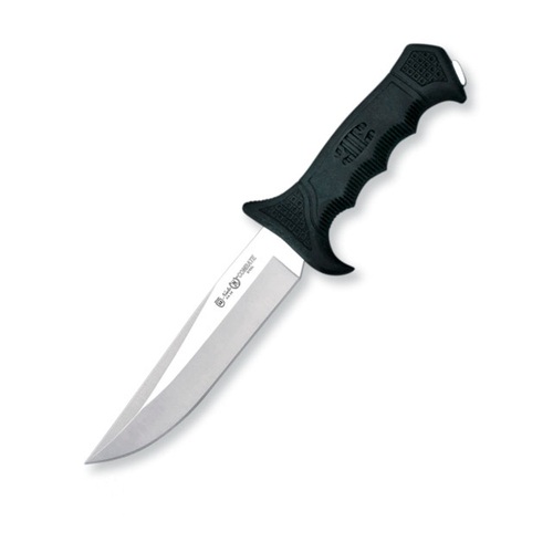 Nieto 184g Combat 15cm Stainless Steel Fixed Blade Knife Hunting Knives - Black Handle #N-184g