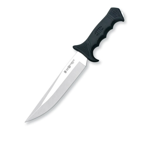 Nieto 185g Combat 20cm Stainless Steel Fixed Blade Knife Hunting Knives - Black Handle #N-185g