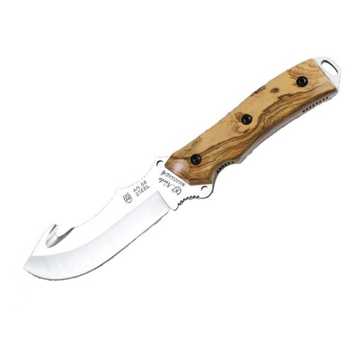 Nieto 194-o Warfare 12cm Steel Fixed Blade Knife Hunting Knives - Olive Wood Handle #N-194o