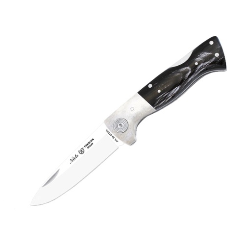 Nieto 306 Penguin 8cm Steel Folder Blade Knife Hunting Knives - Buffalo Horn Handle #N-306