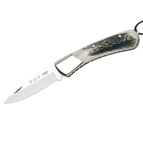 Nieto Smart 18.5cm Overall An-58 Steel Folder Blade Knife Hunting Knives - Staghorn Handle #N-692