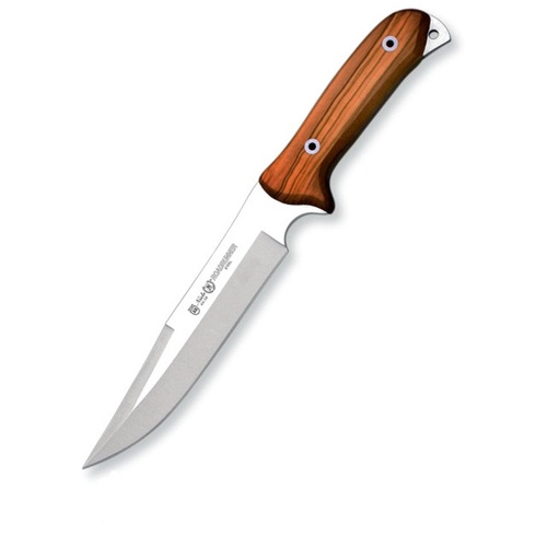 Nieto Roadrunner 15.5cm An-58 Steel Fixed Blade Knife Hunting Knives - Olive Wood Handle #N-8904