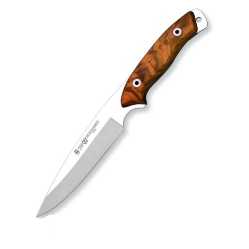 Nieto Roadrunner 13cm An-58 Steel Fixed Blade Knife Hunting Knives - Olive Wood Handle #N-8908