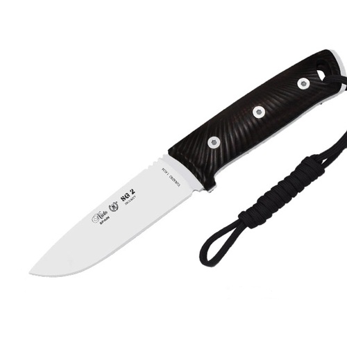 Nieto Security 23cm Overall Fixed Blade Knife Hunting Knives - Natural Granadillo Wood Handle #N-sg2gb