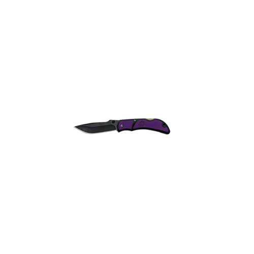 Outdoor Edge 2.5 Inch Blade Chasm Lockback Purple Small Folding Knife - W Pocket Clip #chp-25