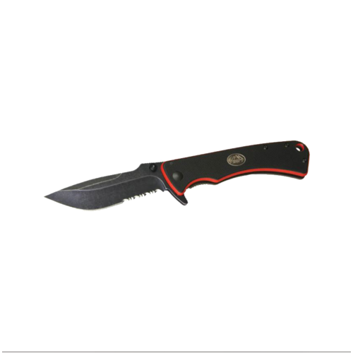 Outdoor Edge 7 Inch Overall Small Divide Framelock Serrated Folding Knife - W G10 Handle #oedv30S
