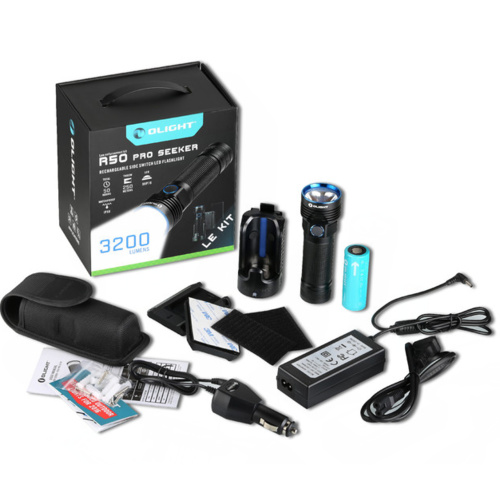 Olight R50 Pro Seeker Le Kit 3200 Lumen Rechargeable Led Torch