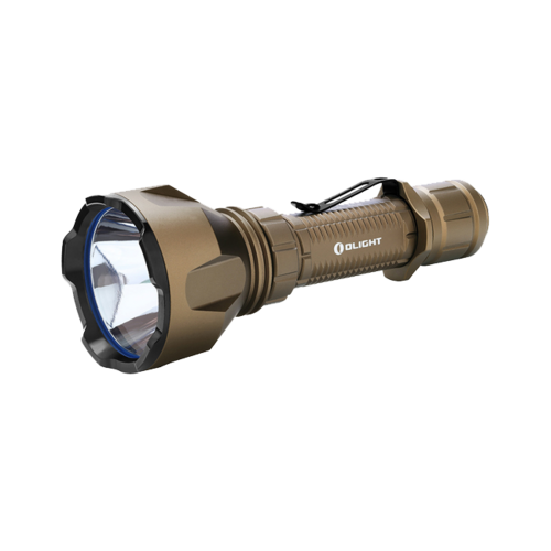Olight Warrior X Turbo 1100 Lumens Hunting Led Torch - Desert Tan 1000 Metres Throw #warrior X Turbo Tan