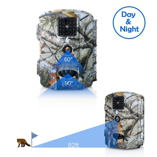 Olymbros 16Mp 1080P Waterproof No Glow Night Vision Trail Camera