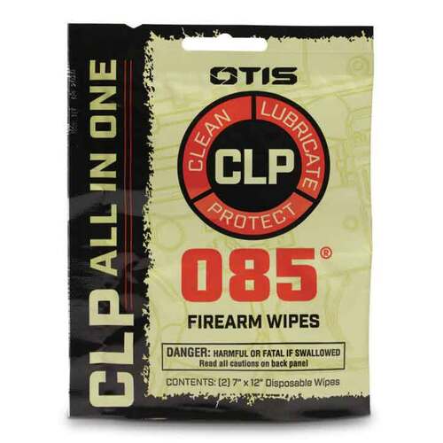 Otis Gun Cleaning O85 Clp Wipes 2 Pack - Prevent Rust Corrosion #Ip-2tw-085