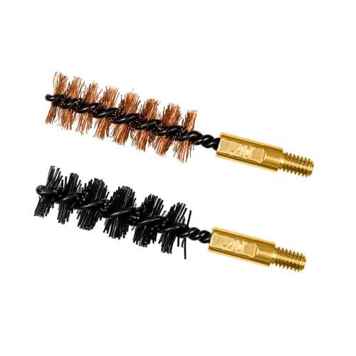 Otis Gun Cleaning 40 Cal Bore Brush 2 Pack 1 Nylon 1 Bronze - Durable #Fg-341-nb