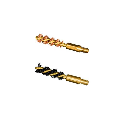 Otis Gun Cleaning 17 Brush 17 Hmr 4.6mm 2 Pack - 1 Bronze 1 Nylon #fg-317-nb