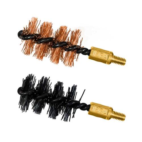 Otis Gun Cleaning 16 Ga Bore Brush 2 Pack 1 Nylon 1 Bronze - Durable #Fg-516-nb