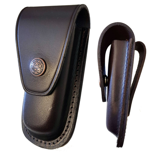 Powa Beam Small Leather Moulded Knife Pouch Sheath - 110Mm Blade W Belt Loop #k56