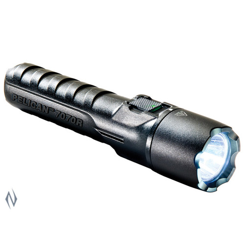 Pelican 7070r 1219 Lumen 235m Led Rechargeable Torch - Black #p7070rb