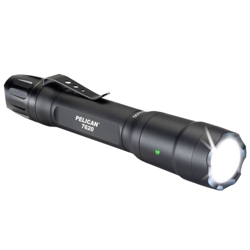 Pelican 1124 Lumen Tactical Rechargeable Led Torch - Black 243M Throw #p7620B