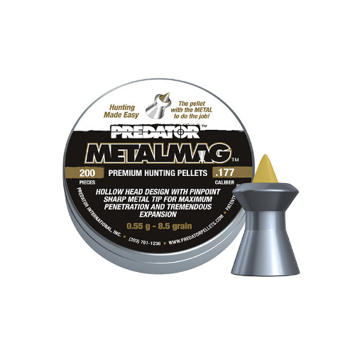 Predator Metalmag Hunting Pellets 177 Cal .177" 8.5gr - 200 Pk #ppm177