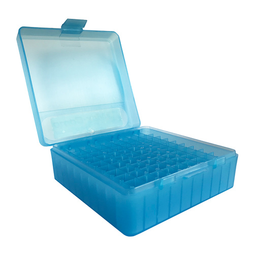 Max-Comp Ammo Box Med Pistol 100 Rnd Yellow Fits 38Sup 38Spl 357Mag Etc Ptab002