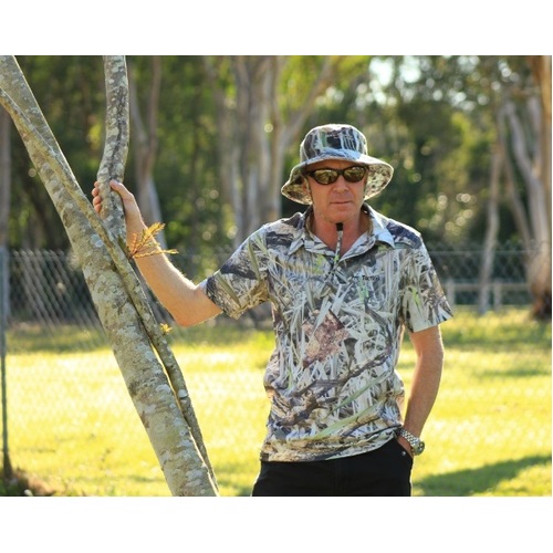 Max-hunter Koorangie Camo Bamboo Charcoal Polo Shirt [xl]