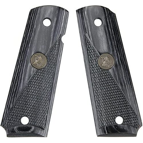 Pachmayr Renegade Laminated Handgun Grip 1911 Double Diamond Checkered - Charcoal #P-00441