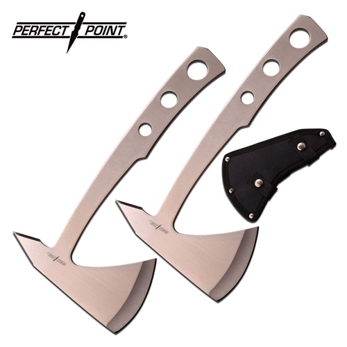 Perfect Point Outdoor 9.5 Inch Throwing Axes Set - 2 Pack #pp-107-S2