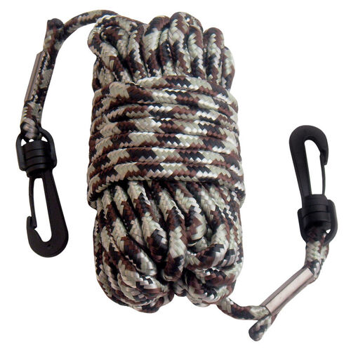 Primos Pull Up Rope Nylon With Clasps Snap Hooks Easily Attaches - 30ft Camo #Prps6533