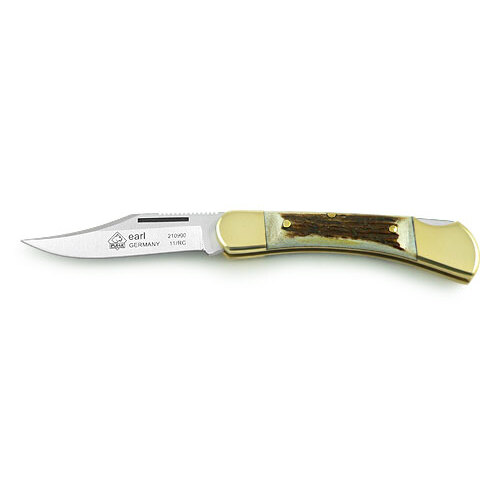 Puma Earl Hunting Pocket Knife - Staghorn Scales #21 0900