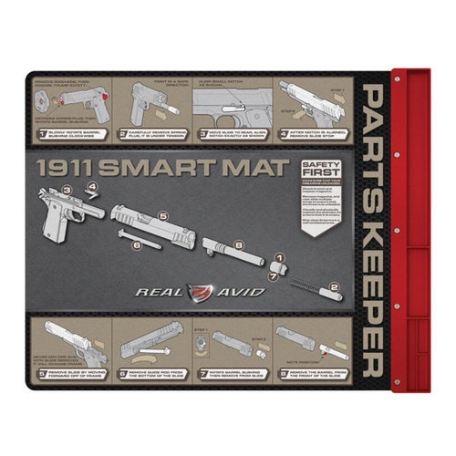 Real Avid 1911 19"x16'' Smart Handgun Cleaning Mat With Built In Parts Keeper