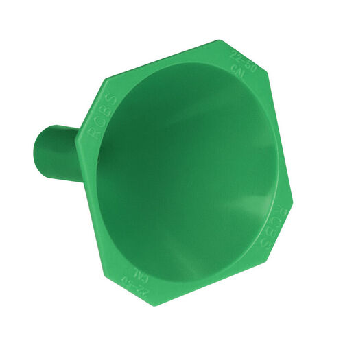 Rcbs Specially Designed Plastic Powder Funnel Reloading Tool - .22 - .45 Caliber Green #R9087