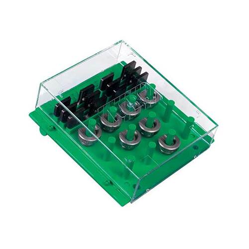 Rcbs Perfect Shell Holder Rack Transparent Detachable Cover - Green #R9461