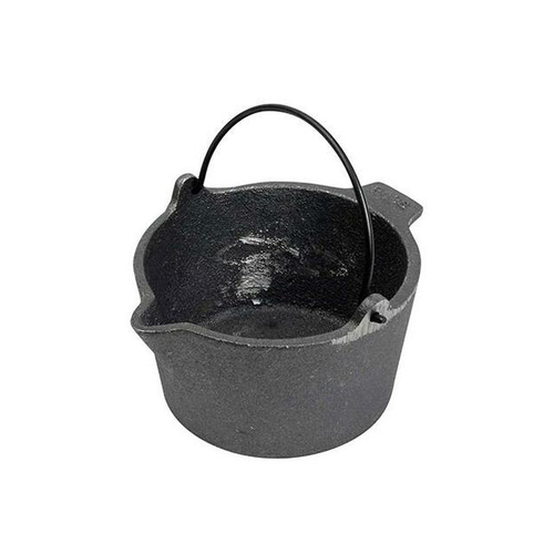 Rcbs Lead Cast Iron Pot Steel Handle Excellent Quality - Black #R80010