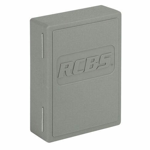 Rcbs Protective Die Storage Box Unique Cradle - Gray Plastice Up To 3 Dies #r9890