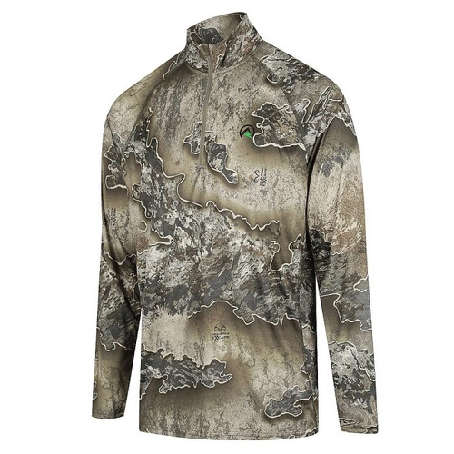 Ridgeline Mens Performance Qtr Zip Top - Excape Camo #rlclsmlex [3xl]