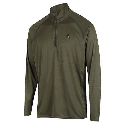 Ridgeline Mens Performance Qtr Zip Top - Forest #rlclsmlfr [s]