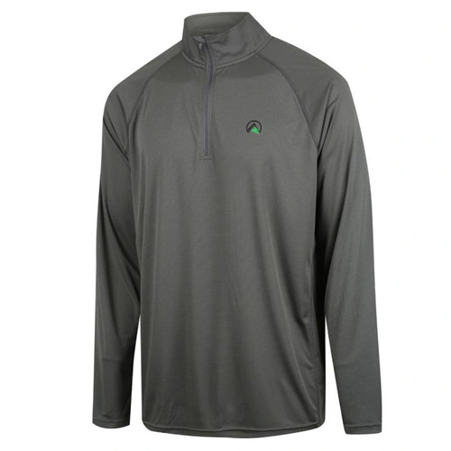 Ridgeline Mens Performance Qtr Zip Top - Lead #rlclsmlld [m]