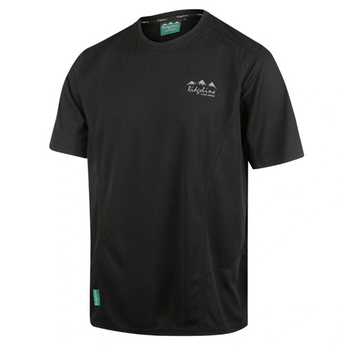 Ridgeline Mens Whanau Tee 100% Polyester Cooldry Fabric - Black #rlctswb [xl]