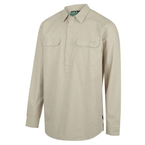 Ridgeline Yard Placket Shirt 100% Organic Cotton Classic Fit - Eucalyptus #rlcshypel [s]