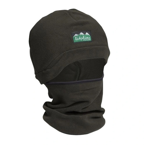 Ridgeline Bleanie Balaclava Southern Star 200gm Fleece - Olive #Rlak2bo