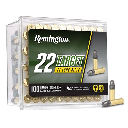 Remington 22 Target 22 Lr Lead Round Nose Bullet - 40 Grain 1150fps 100pk #6100