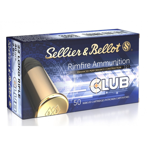 Sellier & Bellot 22lr 40 Grain Lrn Ammo 50 Rd - Target Practice #v355297