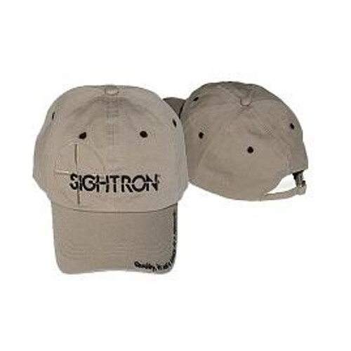 Sightron Hunting Shooters Comfortable Ball Cap Hat Prominent Duplex Reticle Pattern - Khaki #Skcap