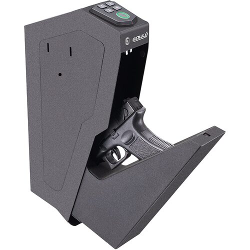 Soulyi Mounted Biometric Fingerprint Pistols Safe - Alloy Steel #Sxz-04