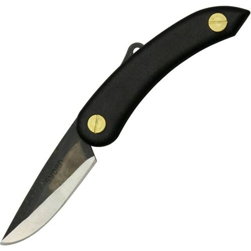 Svord Peasant 2.5" Carbon Steel Blade Knife  - Black Poly Handle #Svpkpb