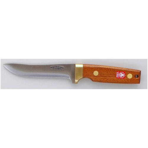 Svord Utility General Purpose Fixed 4-3/4" Carbon Steel Blade - Brown Hardwood Handle #Svugp2