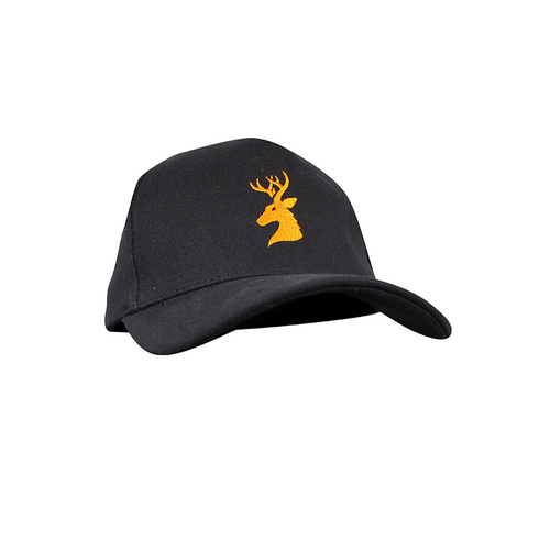 Spika Adults Hunting Shooting Canvas Cap - Black #gtc-003