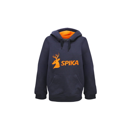Spika Go Kid's Hoodie Black Orange - With Kangaroo Pouch Pocket #g-103 [12]
