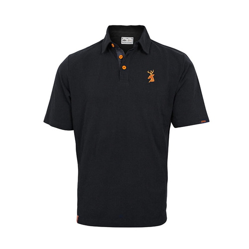 Spika Go Corporate Shooting Polo - Black #gsp-001 [size L]
