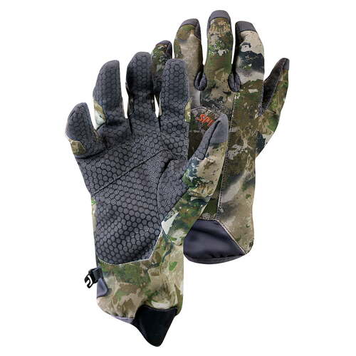 Spika Mens Revolution Biarri Camo Hunting Gloves - Windproof Touchscreen #hcg-Rvc-1A [L]