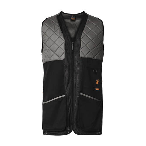Spika Adult Light Weight Shooting Vest - Charcoal #shv-sph-3a [size Xl]