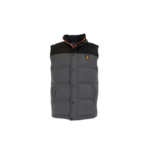 Spika Mens Go Casual Puffer Vest - Grey #gov-cug-1a [size S]